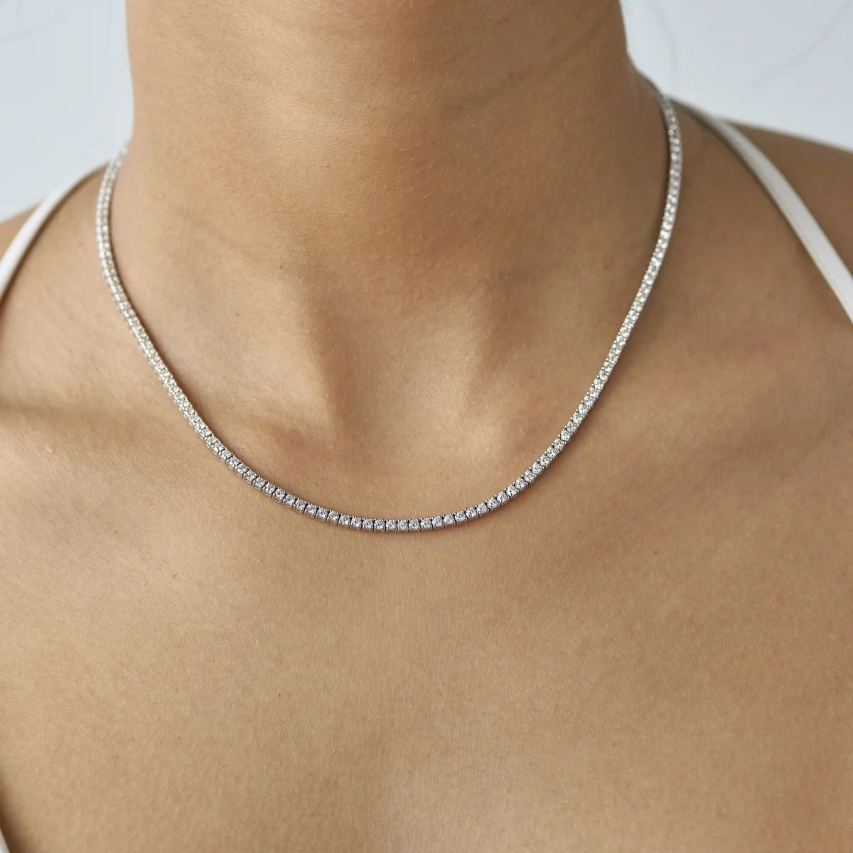 Eternal carat Tennis Necklace (5-cent each)