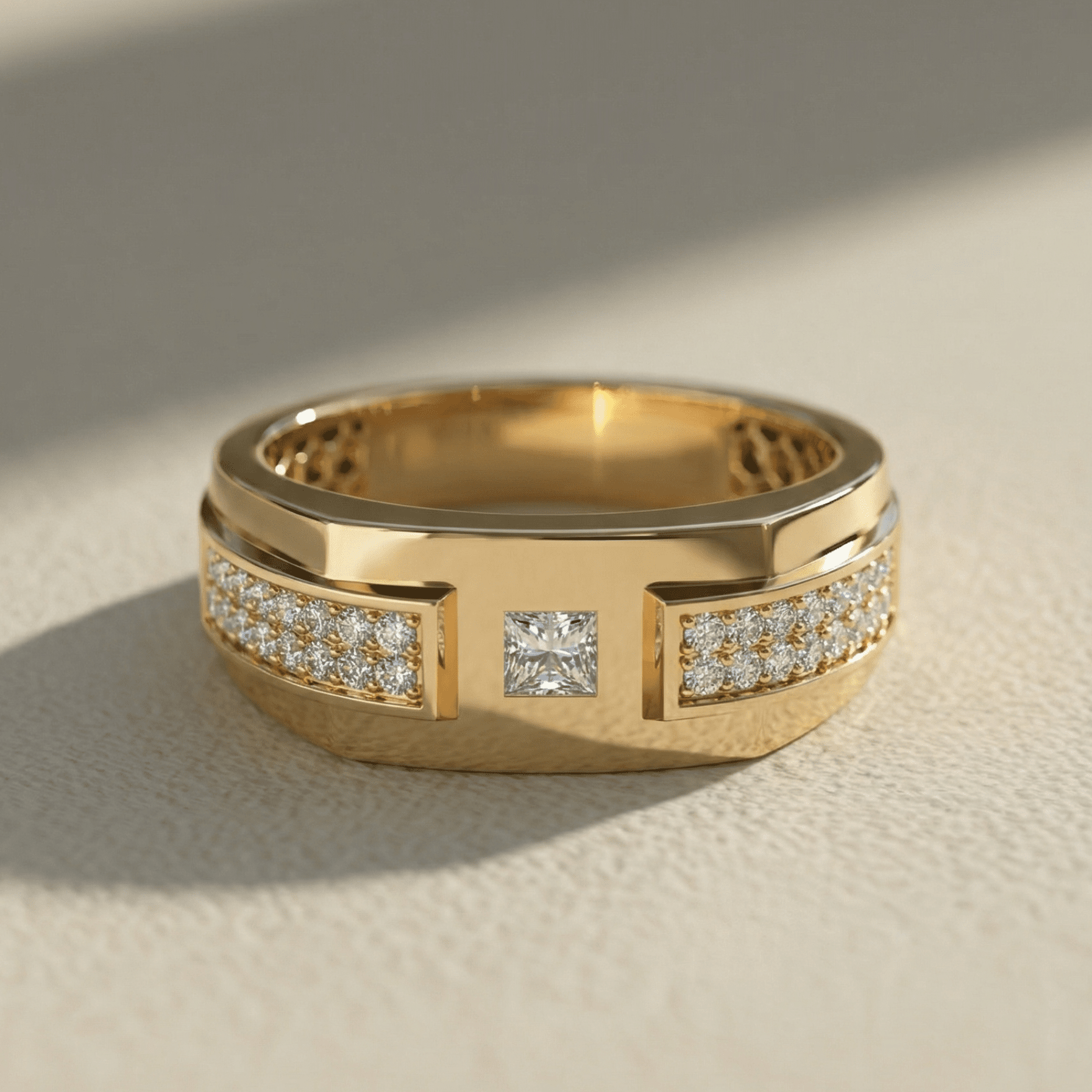 Carat Diamond Engagement Ring Men Gold The Evergreen Solitaire Ring For Him Carat Diamond Jewellery At  Best Prices In India