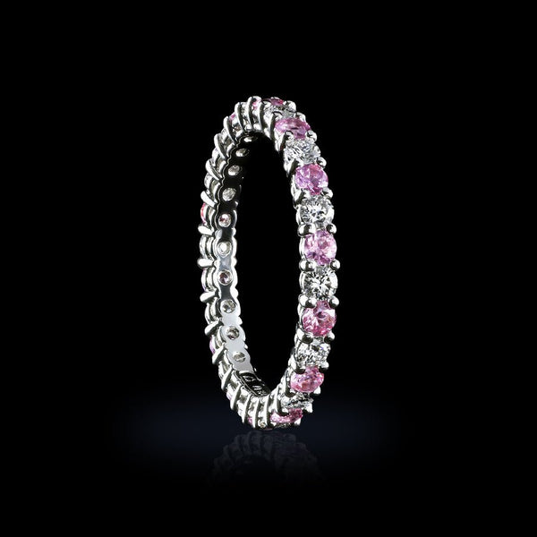 Pink Diamond Eternity Band