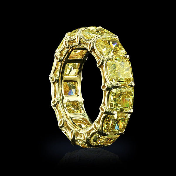 Royal Yellow Diamond Eternity Band (4 cts)