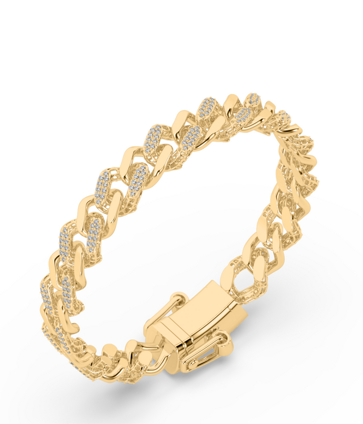 True Diamond Luxurious Links Mens Bracelet