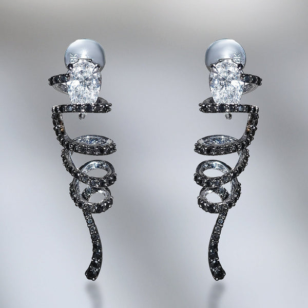 Blacklisted Spiral Earring