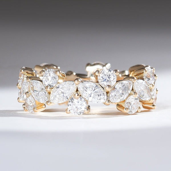 Celestial 3.5 Ct Marquise Round Eternity Band