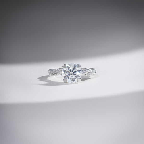 Twisted Love Round Solitaire