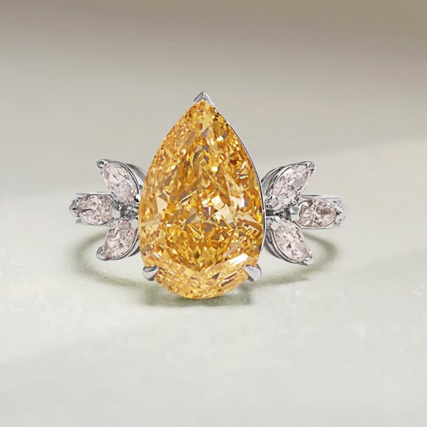 Golden Bloom Cocktail Ring