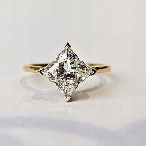 2 Ct Petals Lily Cut Solitaire Ring