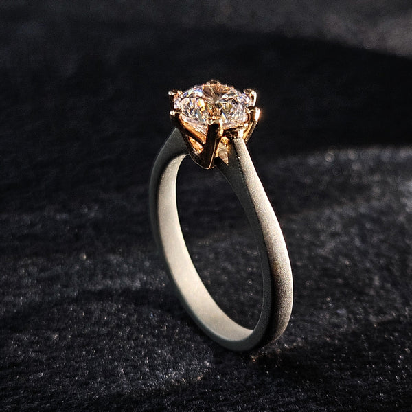 1 Ct Regal Titanium Ring