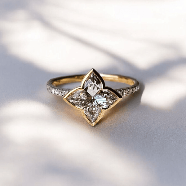 2 Ct Flora Lily Cut Solitaire Ring