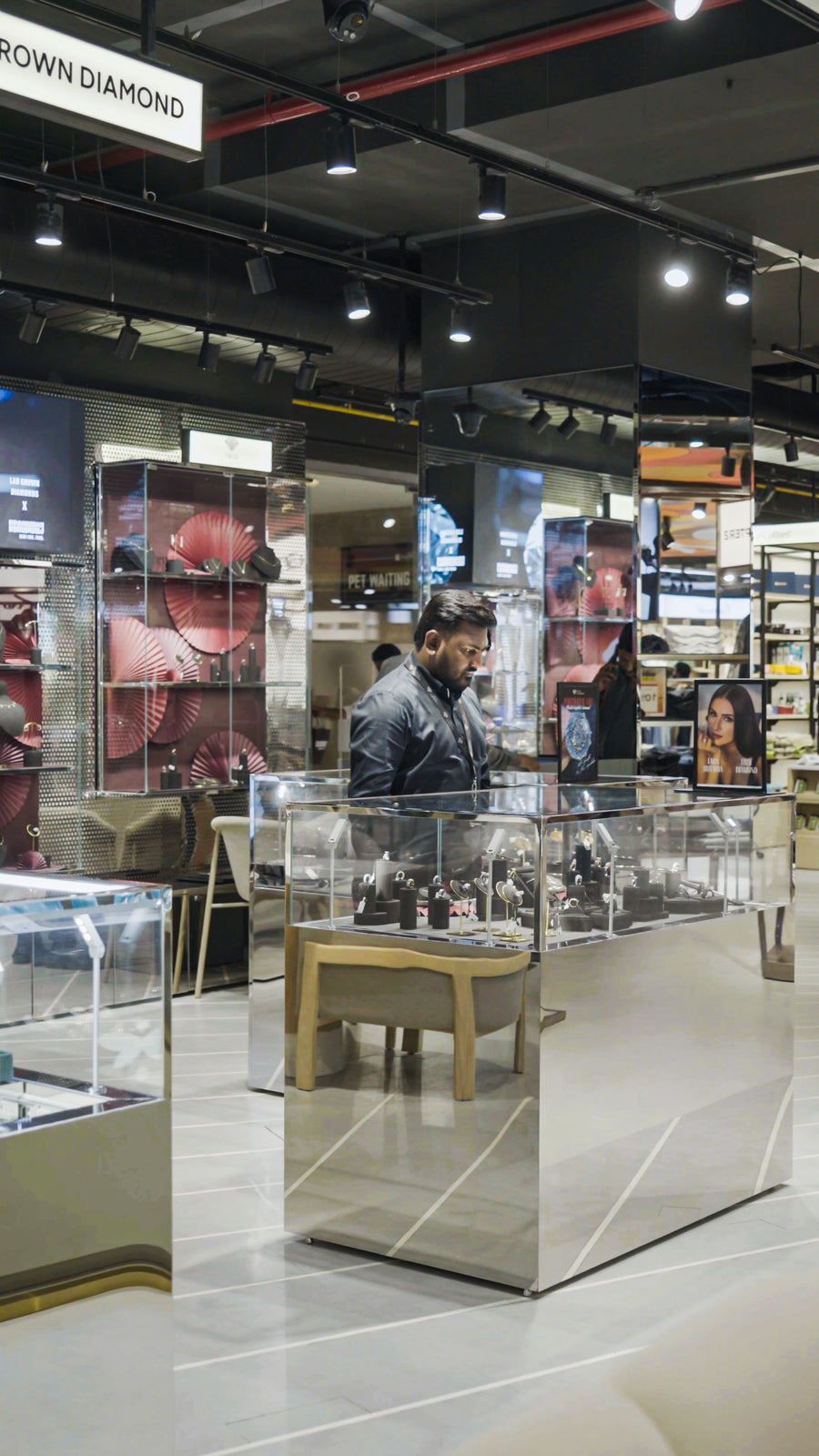 Inside the True Diamond store in Banjara Hills, Hyderabad
