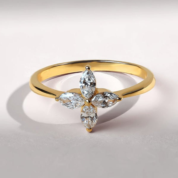 0.4 Ct Fleur Promise Ring