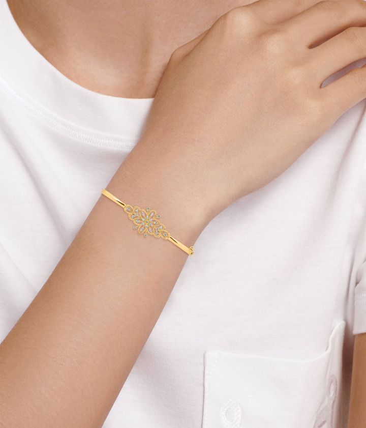 True Diamond Pretty Bloomer Bangle & Bracelet