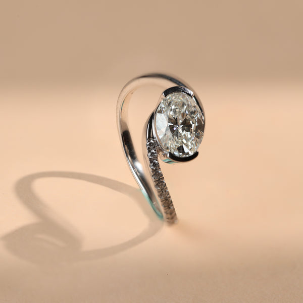 Spherico 1Ct Oval Solitaire Ring