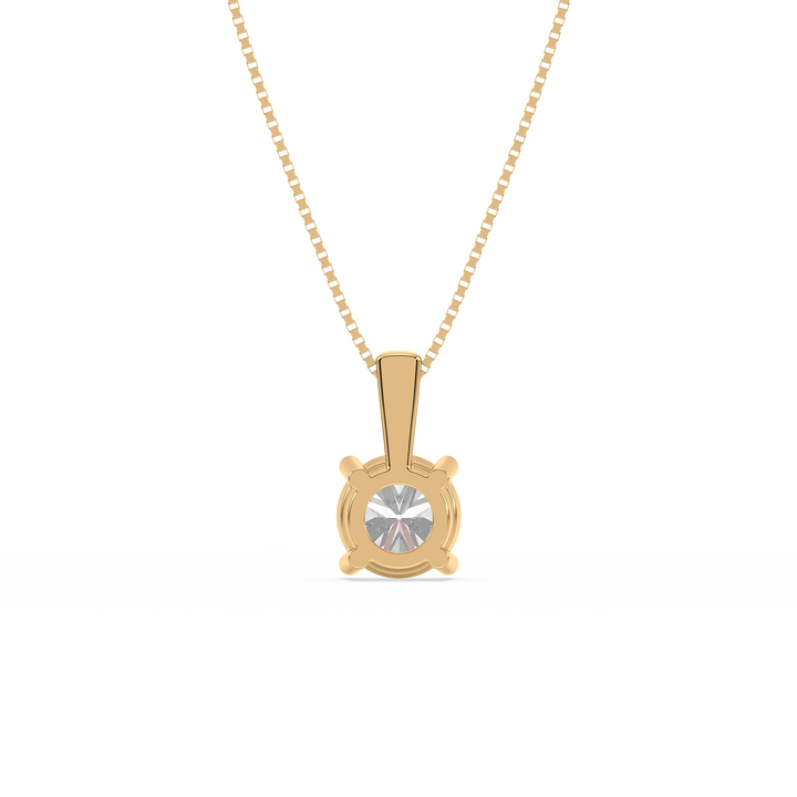 Lab Diamond 1 Ct Ritzy Radiance Solitaire Pendant