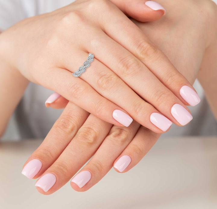 Lab Diamond Infinity Ring