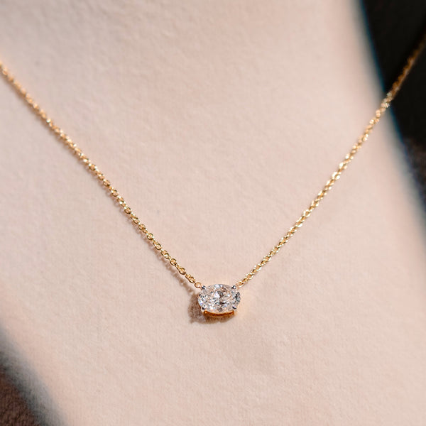 1 Ct Oval First Light Pendant