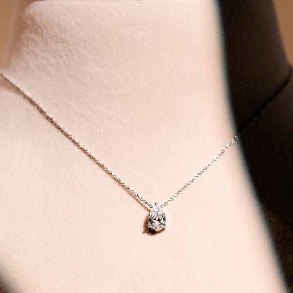 1Ct Round Silent Wish Pendant