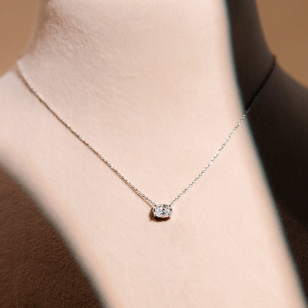 1 Ct Oval Crystal Muse Pendant