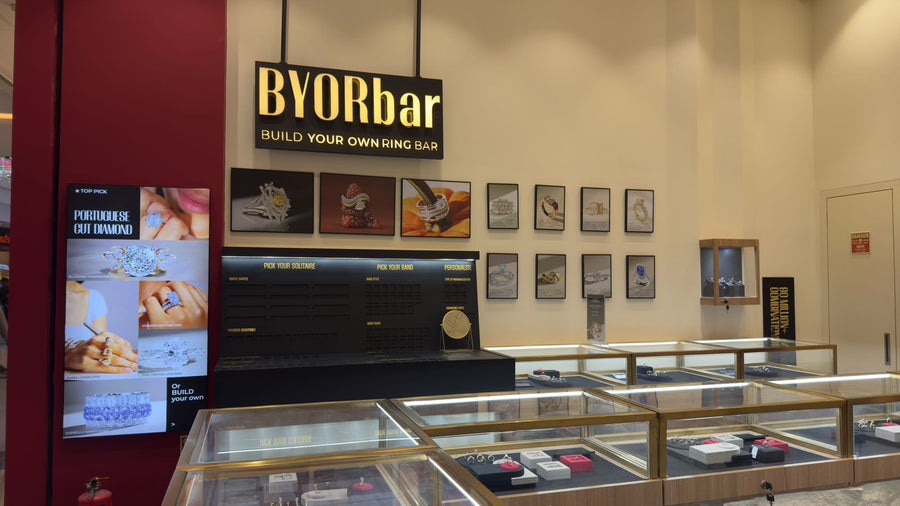 Inside the True Diamond store in Viman Nagar, Pune