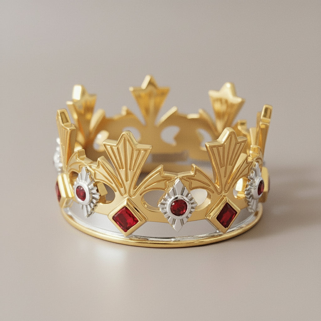 Emperor Crown Mens Ring – True Diamond IN