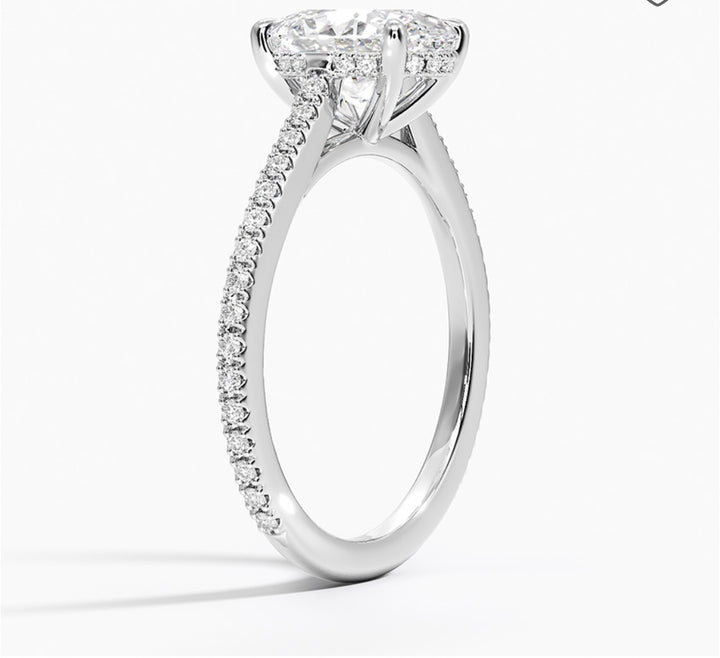 Forever Love 2 Carat Oval Solitaire Ring