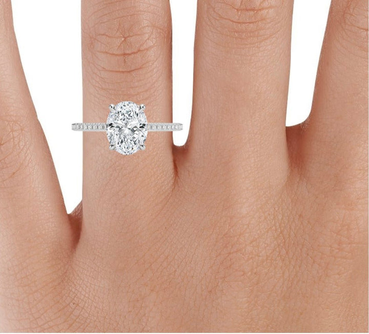 Forever Love Carat Oval Solitaire Ring – True Diamond IN