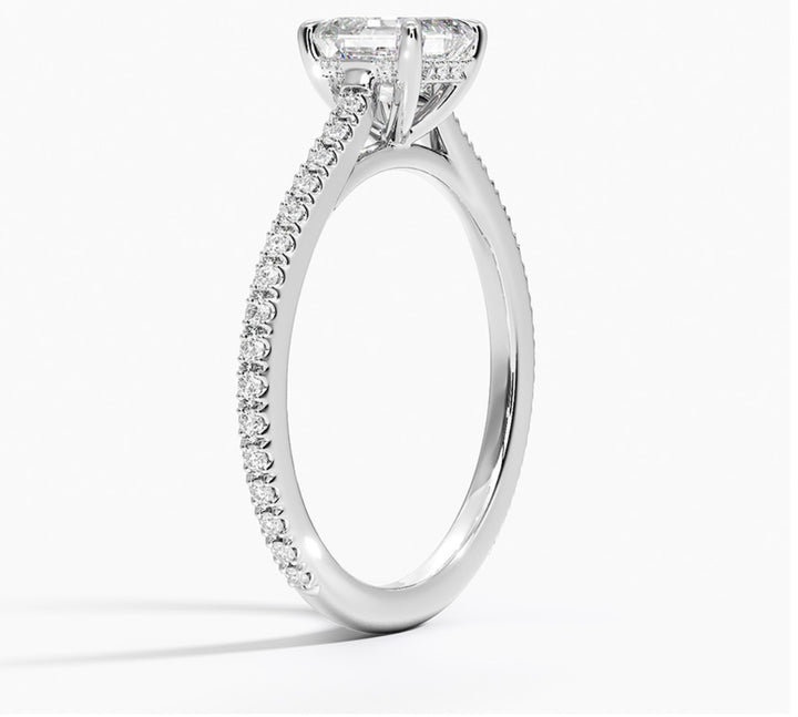 Forever Love 1 Carat Asscher Solitaire Ring