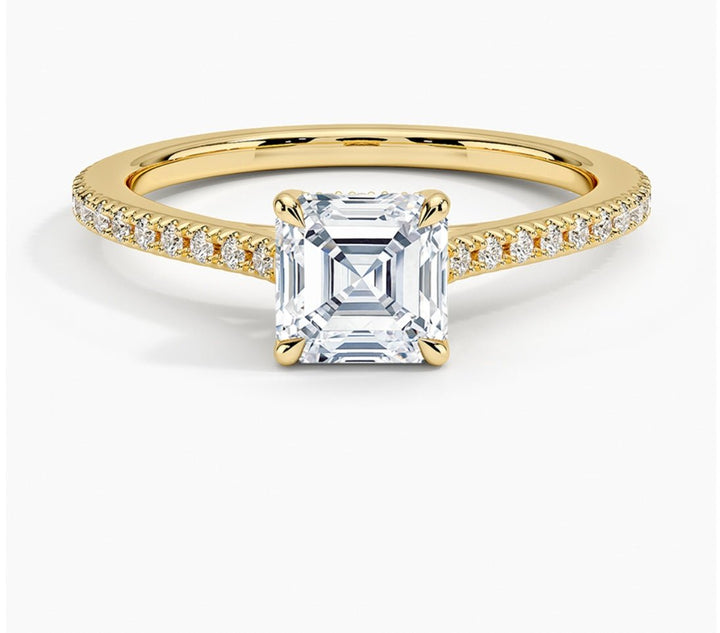 Forever Love 1 Carat Asscher Solitaire Ring