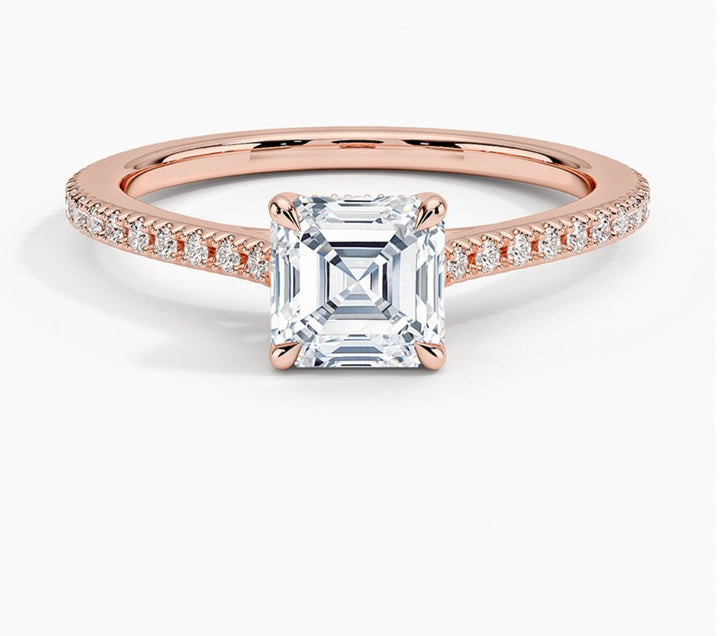 Forever Love 1 Carat Asscher Solitaire Ring