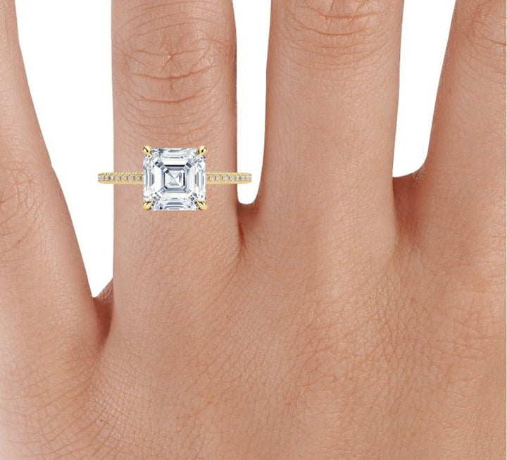 Forever Love 2 Carat Asscher Solitaire Ring