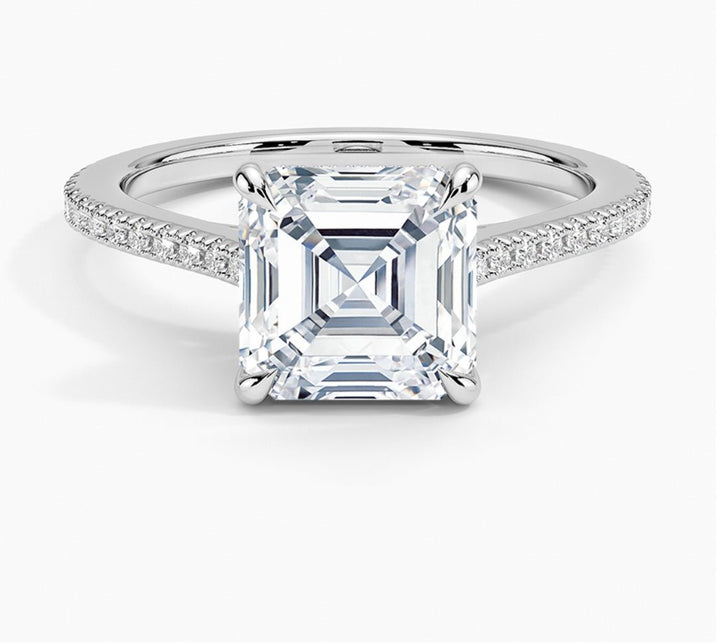 Forever Love 2 Carat Asscher Solitaire Ring