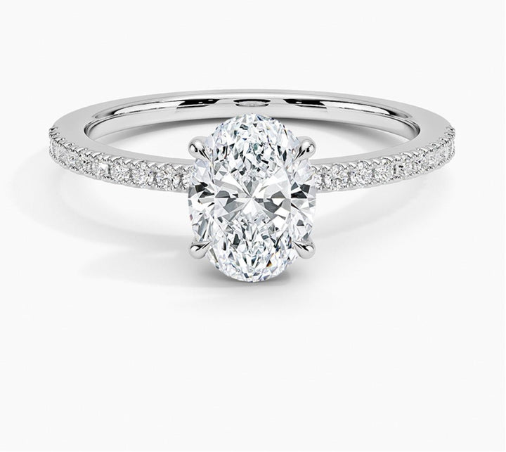 Radiant Glory 1 Carat Oval Solitaire Ring