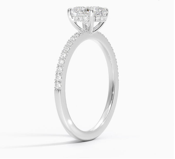 Radiant Glory 1 Carat Oval Solitaire Ring