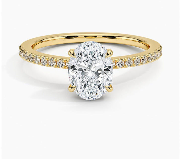 Radiant Glory 1 Carat Oval Solitaire Ring