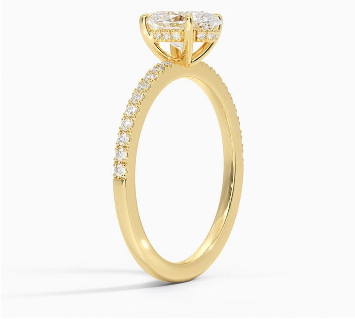 Radiant Glory 1 Carat Oval Solitaire Ring