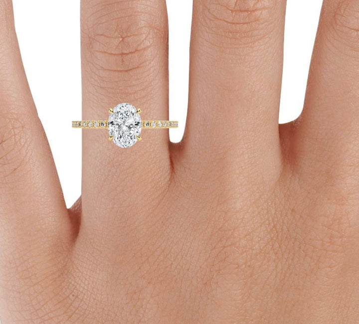 Radiant Glory 1 Carat Oval Solitaire Ring