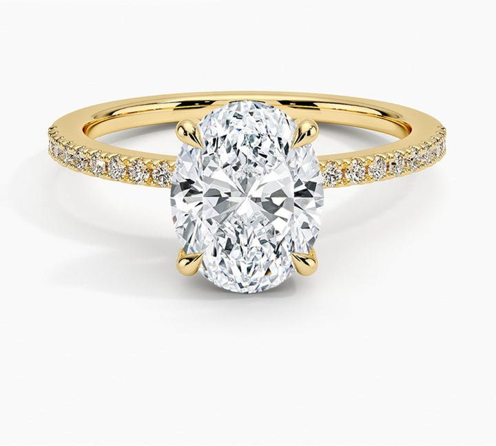 Radiant Glory 2 Carat Oval Solitaire Ring