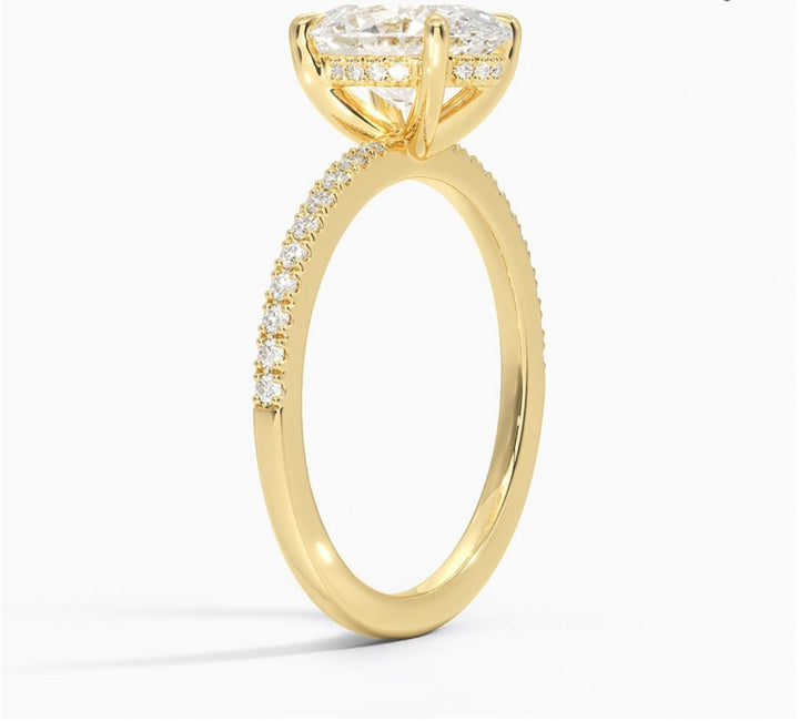 Radiant Glory 2 Carat Oval Solitaire Ring