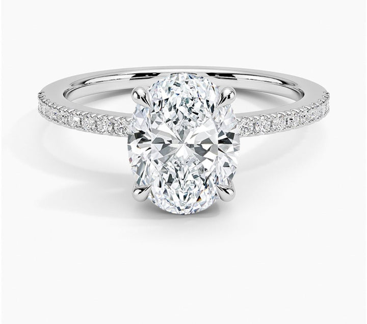 Radiant Glory 2 Carat Oval Solitaire Ring