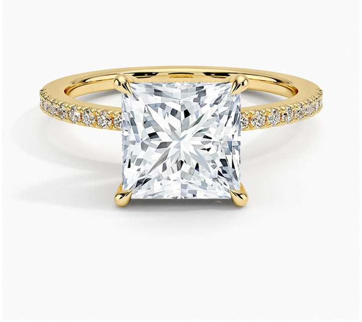 Radiant Glory 2 Carat Princess Solitaire Ring