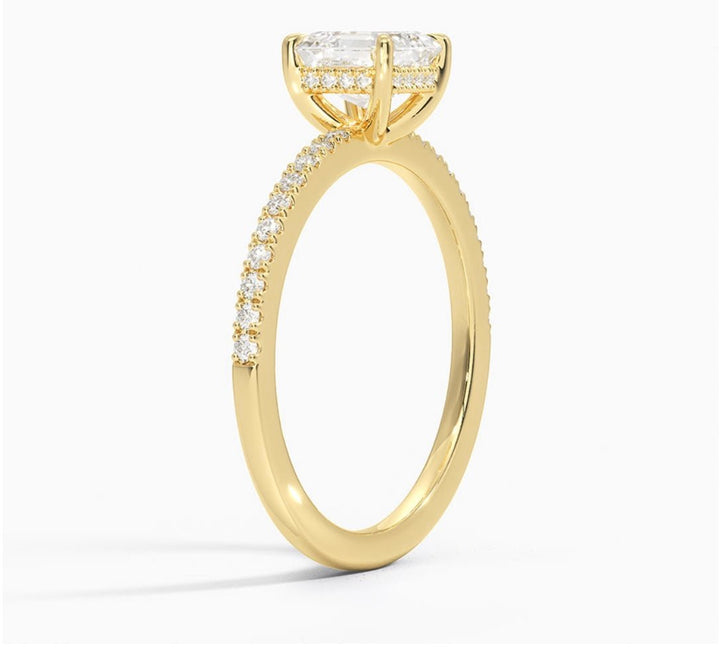 Radiant Glory 1 Carat Asscher Solitaire Ring