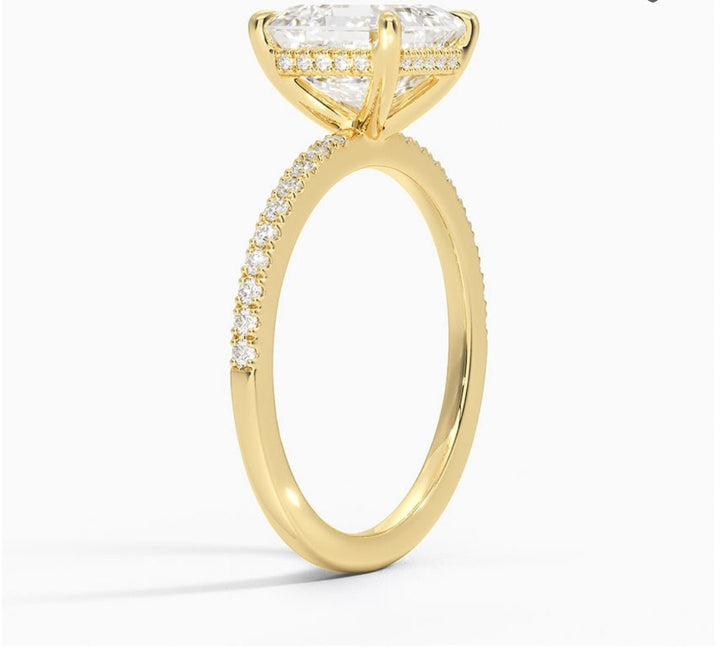 Radiant Glory 2 Carat Asscher Solitaire Ring