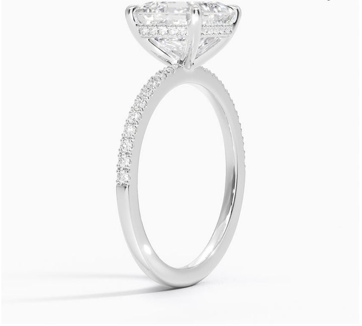 Radiant Glory 2 Carat Asscher Solitaire Ring