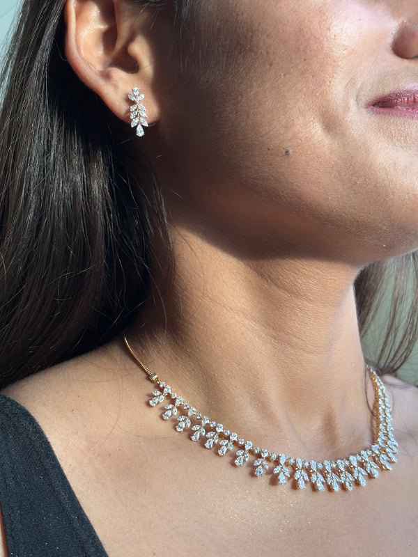 9.4 Ct Prism Ivy Diamond Necklace