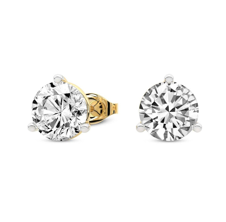 Martini Diamond Stud Earrings (1 Carat Each)