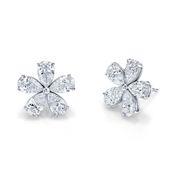 Le Fleur 5 Solitaire Diamond Earrings (3 carats tw)