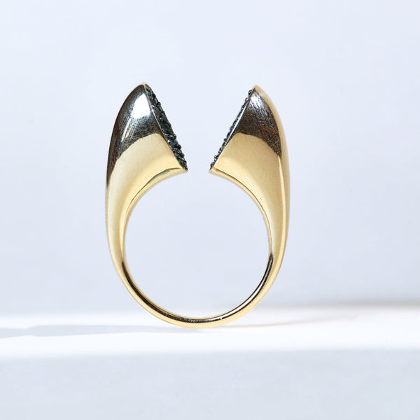 Twinflame Green Cocktail Ring