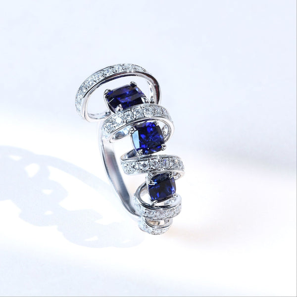 Star weave Cocktail Ring