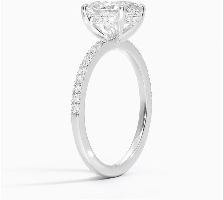 Radiant Glory 2 Carat Oval Solitaire Ring