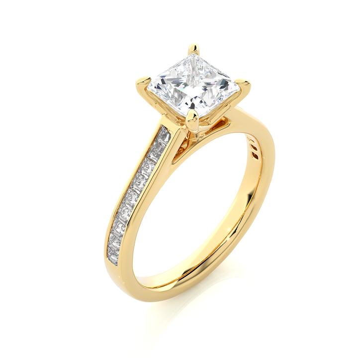 Everlasting Love Princess Lab Diamond 1.5 Ct Solitaire Ring