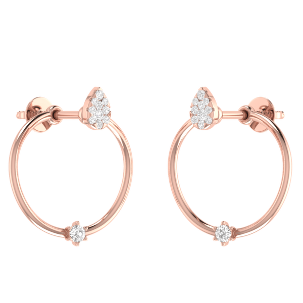 Sophisticated Minimal Diamond Earrings